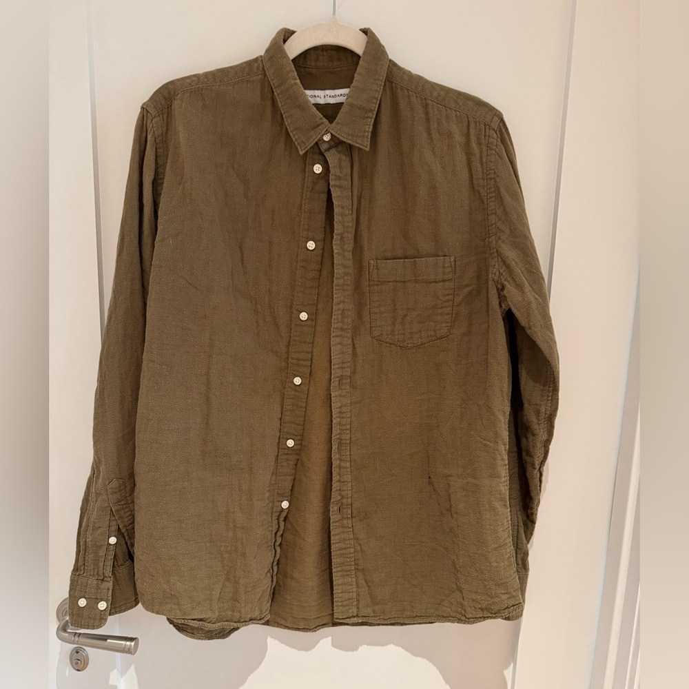 Men's Olive Green Casual Shirt